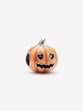 Charm Zucca di Halloween che si illumina al buio Argento Sterling 925