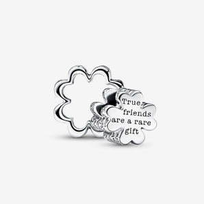 Charm Quadrifoglio dell'Amicizia Divisibile Argento Sterling 925