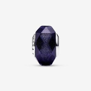 Pandora charm Vetro di Murano Notte Stellata blu