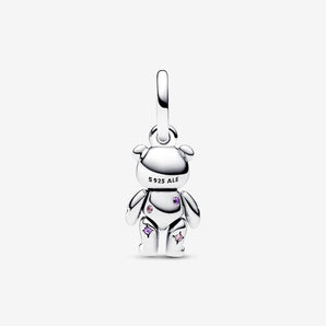Charm Pendente Orsetto Teddy con Zampe Mobili Argento Sterling 925