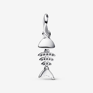 Charm Pendente Lisca Di Pesce Turchese Argento Sterling 925