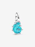 Charm Pendente Conchiglia Vetro di Murano Turchese Argento Sterling 925