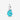 Charm Pendente Conchiglia Vetro di Murano Turchese Argento Sterling 925
