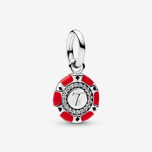 Charm Pendente Fiche da Poker Argento Sterling 925