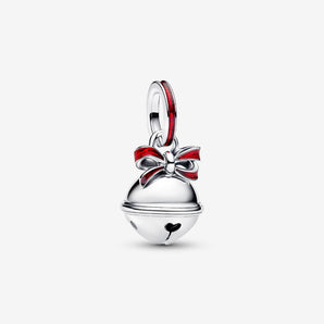 Charm Pandora Pendente Campanella di Natale Argento Sterling 925