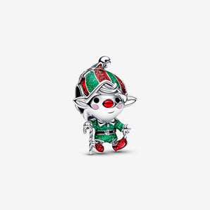 Charm Pandora Elfo di Babbo Natale Argento Sterling 925