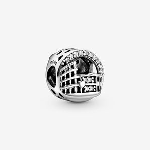 Charm Openwork stile Colosseo di Roma Argento Sterling 925