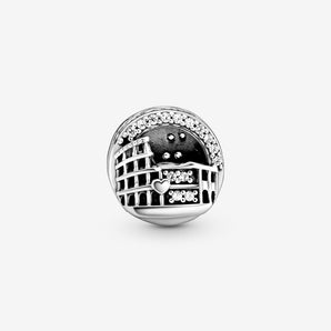 Charm Openwork stile Colosseo di Roma Argento Sterling 925