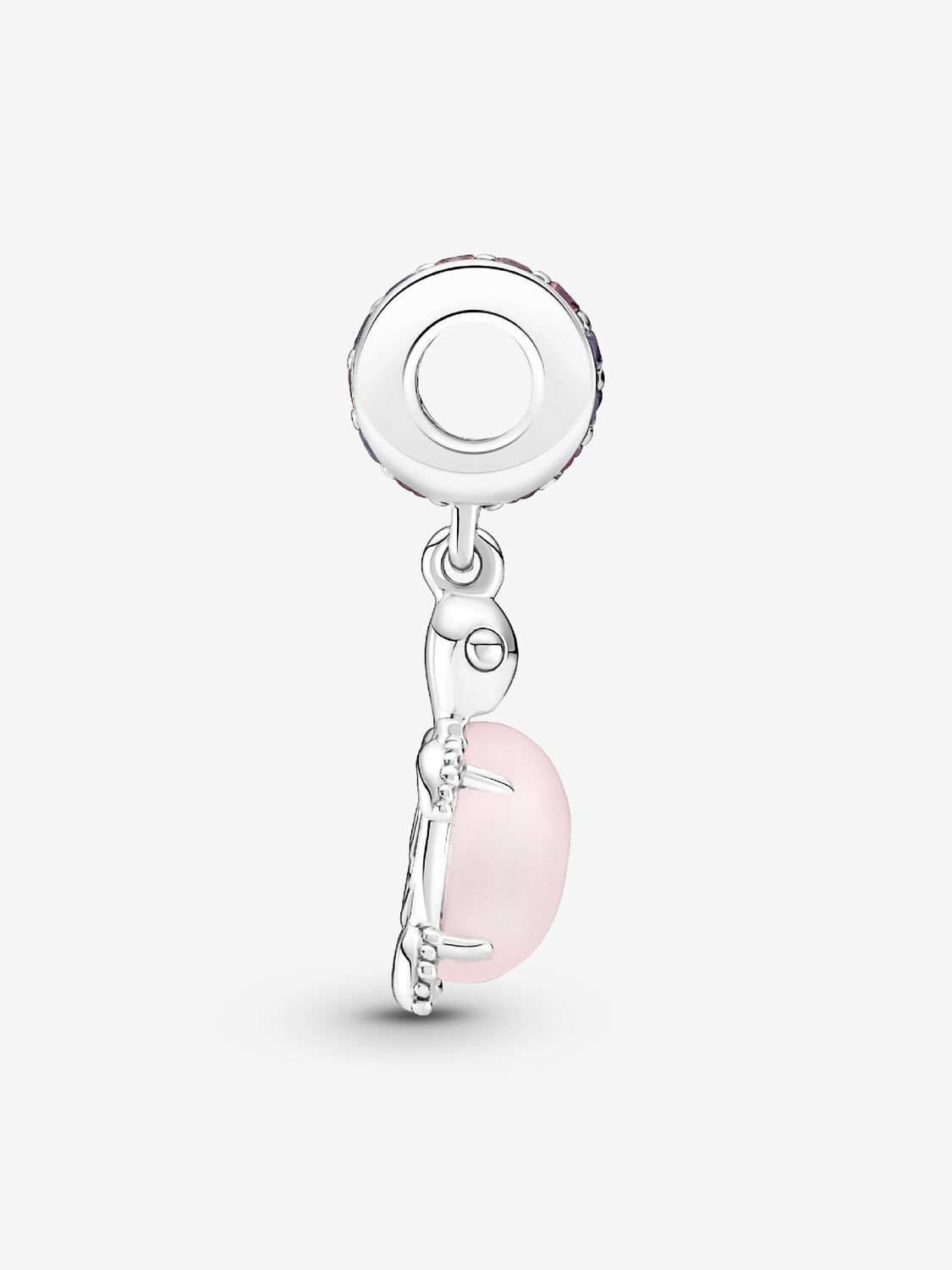 Pandora charm Tartaruga Marina Vetro di Murano rosa