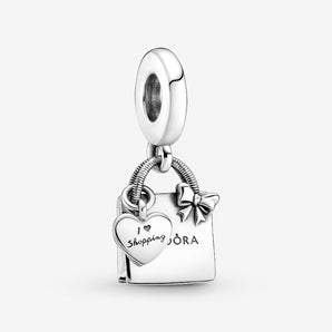 Charm Pendente Shopping Bag Argento Sterling 925