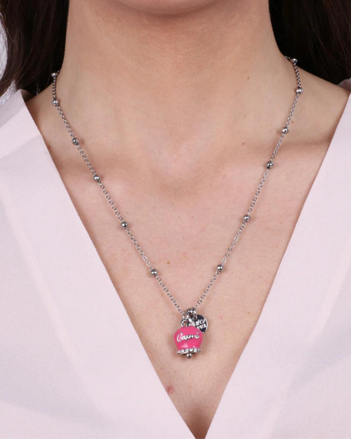 AMO CAPRI COLLANA CAMPANELLA FUCSIA