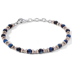 Comete Bracciale Pvd rosè e Agata blu UBR 1138