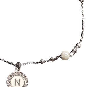 Dvccio bracciale Kelly Perle lettera N