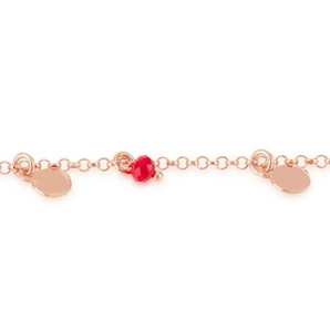 Dvccio collana Venere argento 925 placcato oro rosa 24Kt lettera B