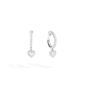 Orecchini Re Carlo oro bianco 18kt