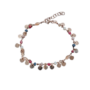 Giade bracciale Argento 924 cristalli e cuori