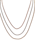 Giade collana Argento 925 3 fili Multicolor