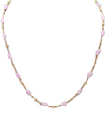 Giade collana Argento 925 con Cristalli Lilla