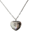 Giade collana Argento 925 Cuore Bombato scritta Mamma