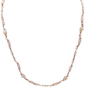 Giade collana Argento 925 rose Gold Perle e Cristalli rosa