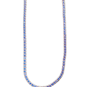 Giade collana Argento 925 Tennis blu