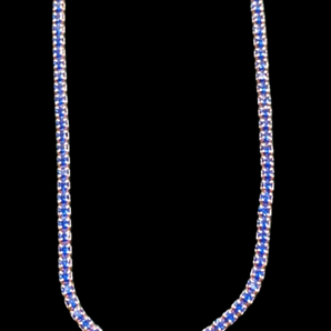 Giade collana Argento 925 Tennis blu