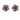 Giade orecchini Argento 925 Fiori cristalli blu
