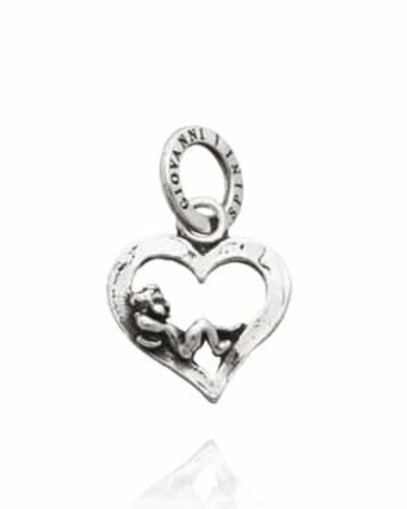 Giovanni Raspini charm Amorino su Cuore