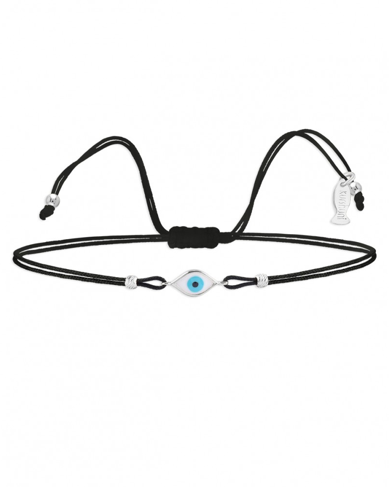 KURSHUNI BRACCIALE OJO BLACK SILVER