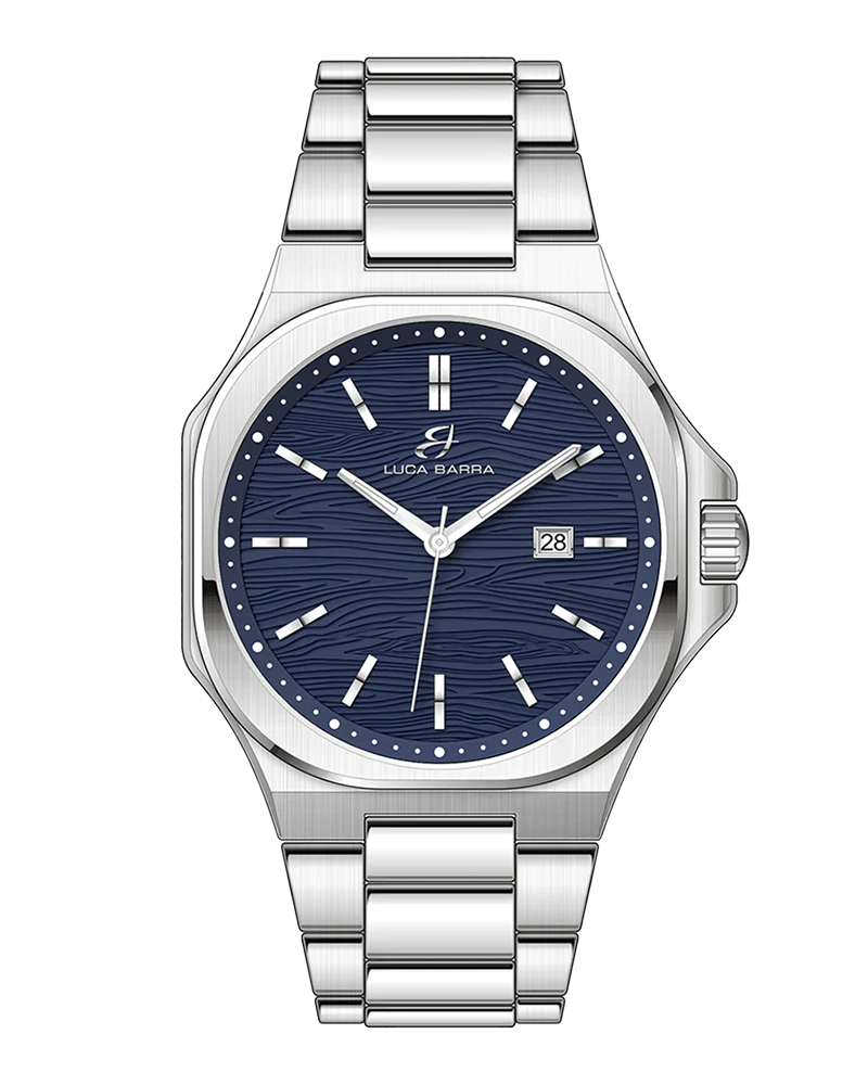 OROLOGIO ACCIAIO BLU BU114