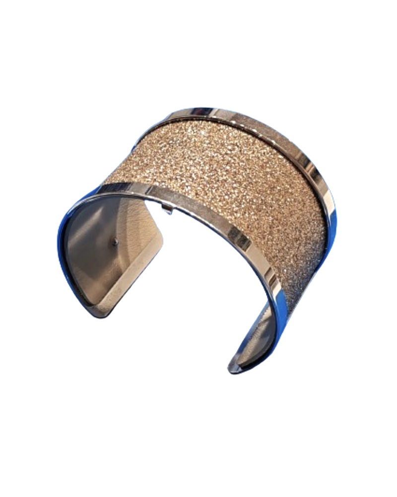 Les Georgettes Bangle grande silver glitter oro