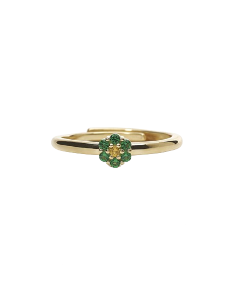 MABINA ANELLO FIOR FIORE VERDE