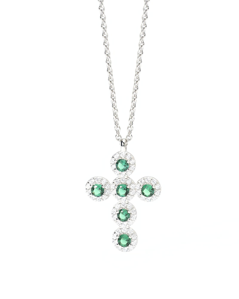 COLLANA CROCE VERDE