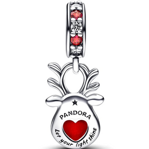 Pandora charm Renna naso rosso in Vetro di Murano 792330C01