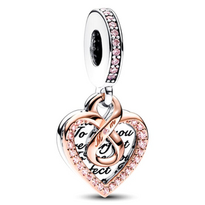 Pandora charm Cuore Infinito Mamma sei Perfetta 782641C01