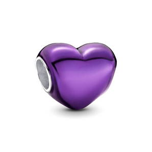 Pandora charm Cuore Metallico viola 793337C01