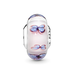 Pandora charm Vetro di Murano farfalle 797893