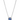 Pandora collana Punto Luce quadrato blu 393560C01-45