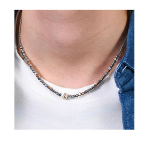 COLLANA UOMO IN ACCIAIO ANCORA IP ROSE GOLD