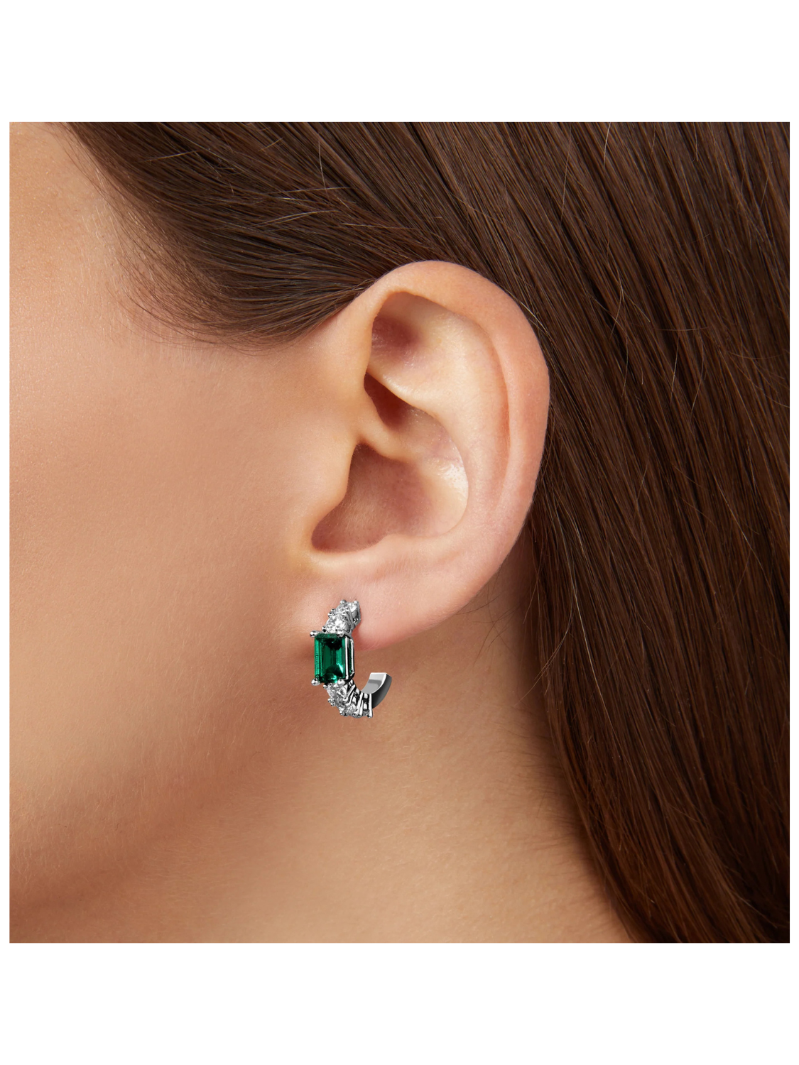 ORECCHINI A CERCHIO EMERALD SMALL