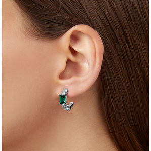 ORECCHINI A CERCHIO EMERALD SMALL