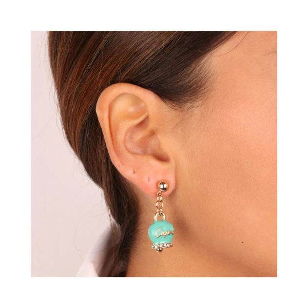 Orecchini BELVEDERE GOLD VERDE ACQUA Amo Capri Donna