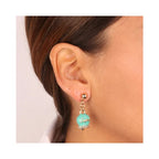 Orecchini BELVEDERE GOLD VERDE ACQUA Amo Capri Donna