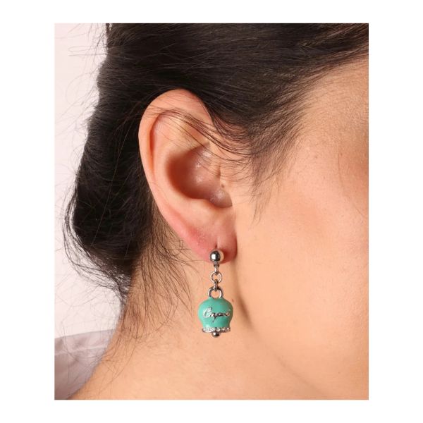 Orecchini BELVEDERE SILVER VERDE MARINO Amo Capri Donna