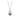 COLLANA DONNA GOCCIA IN ACCIAIO CON CRISTALLI BIANCH