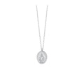 COLLANA DONNA IN ACCIAIO, MEDAGLIETTA CON MADONNINA MIRACOLOSA
