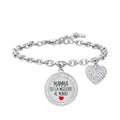 BRACCIALE DONNA IN ACCIAIO MAMMA SEI LA MIGLIORE AL MONDO