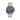 OROLOGIO UOMO IN ACCIAIO E IP GOLD CON QUADRANTE BLU