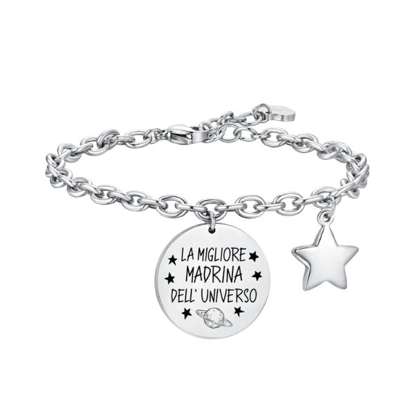BRACCIALE DONNA IN ACCIAIO MADRINA