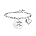 BRACCIALE DONNA IN ACCIAIO IL CUORE DI UNA NONNA